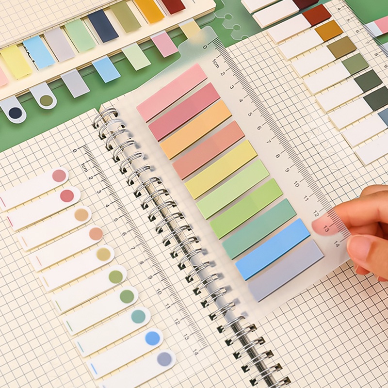 CÓ SẴN Giấy ghi chú nhiều màu sắc, giấy dán phân loại siêu xinh