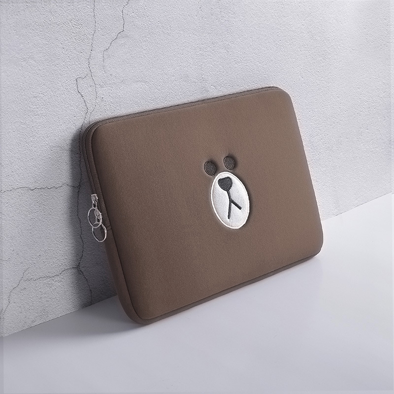 Túi đựng bảo vệ in họa tiết gấu cho laptop/macbook air 11.6/13.3/15.6 Inch