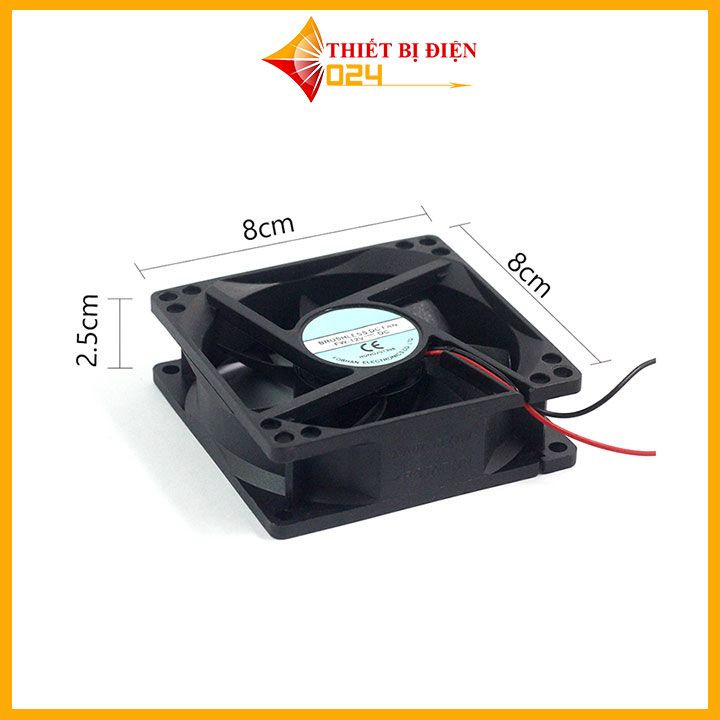 Quạt Tản Nhiệt 8x8x2.5cm 12VDC-0.19A