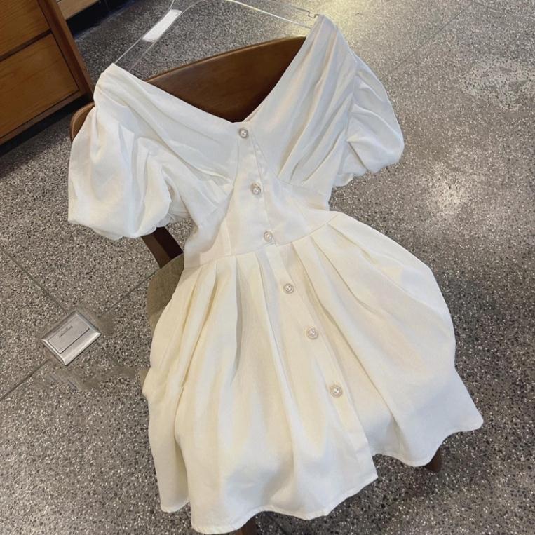 VÁY THÔ TAY BỒNG 2 LỚP SIÊU XINH