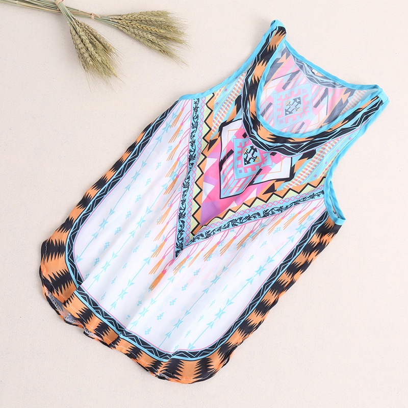 Áo Thun Sát Nách In Họa Tiết Phong Cách Boho Thời Trang Mùa Hè Cho Nữ