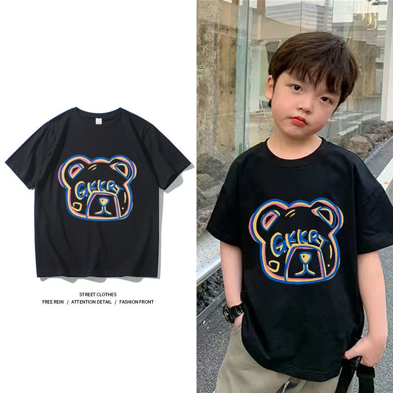 Áo Thun Cotton Tay Ngắn Họa Tiết Hoạt Hình Thời Trang Mới Dành Cho Bé Trai