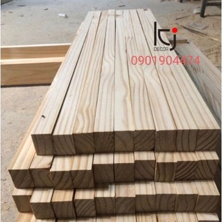[KID013] - THANH GỖ THÔNG DÀI 60x3x3CM LÁNG MỊN 4 MẶT
