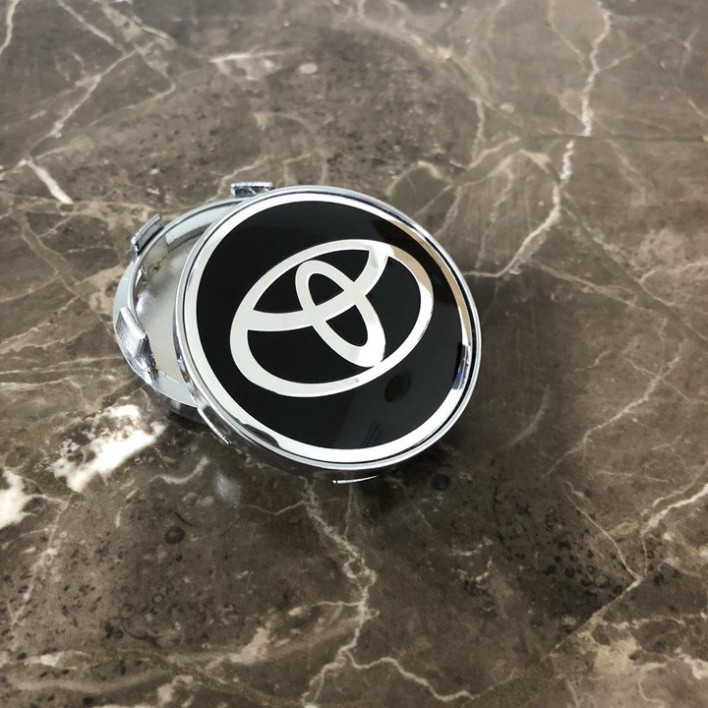 Sản Phẩm Logo chụp mâm, ốp lazang bánh xe ô tô Toyota đường kính 60mm .