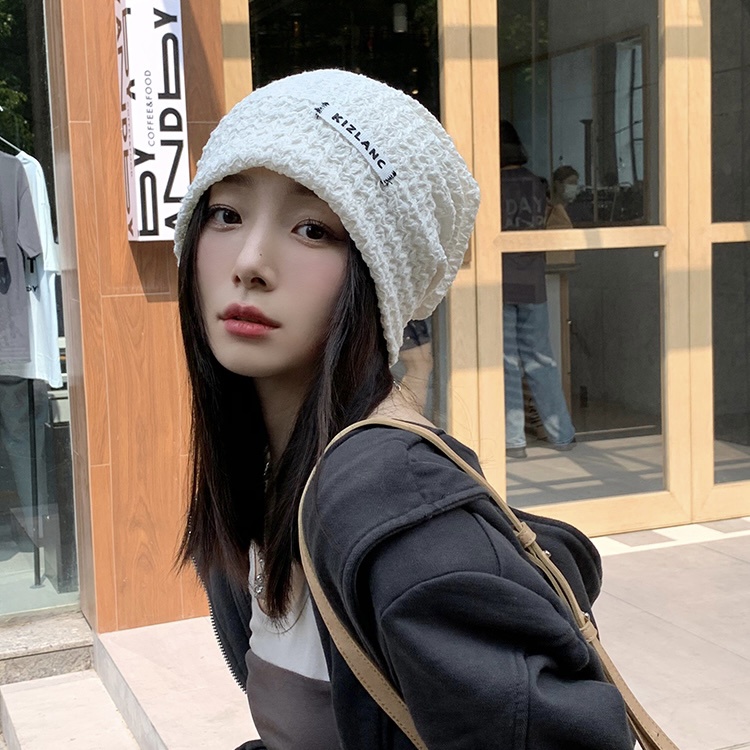 Mũ MG STUDIO vải cotton thiết kế gấp nếp