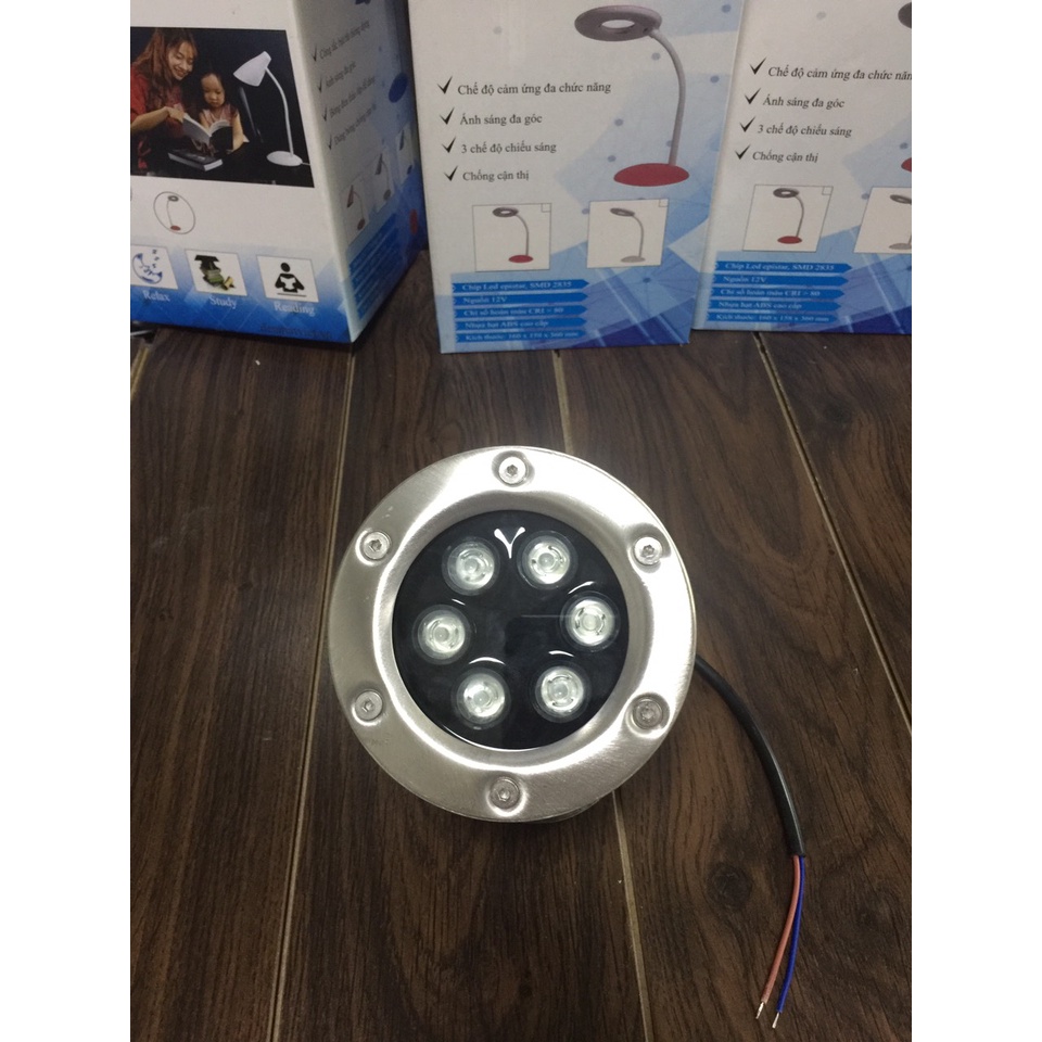Đèn LED Âm Nước 6W Đổi Mầu  MV-UR601 AC24V INOX 304 IP 68 Dùng Chiếu Bể Cá Hồ Bơi Bảo Hành 12 Tháng