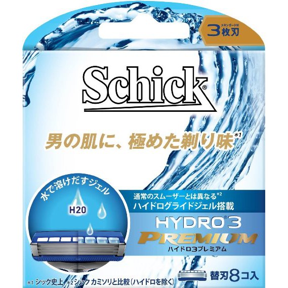 Vỉ 8 lưỡi dao cạo râu Schick Hydro 5 Premium - Japan