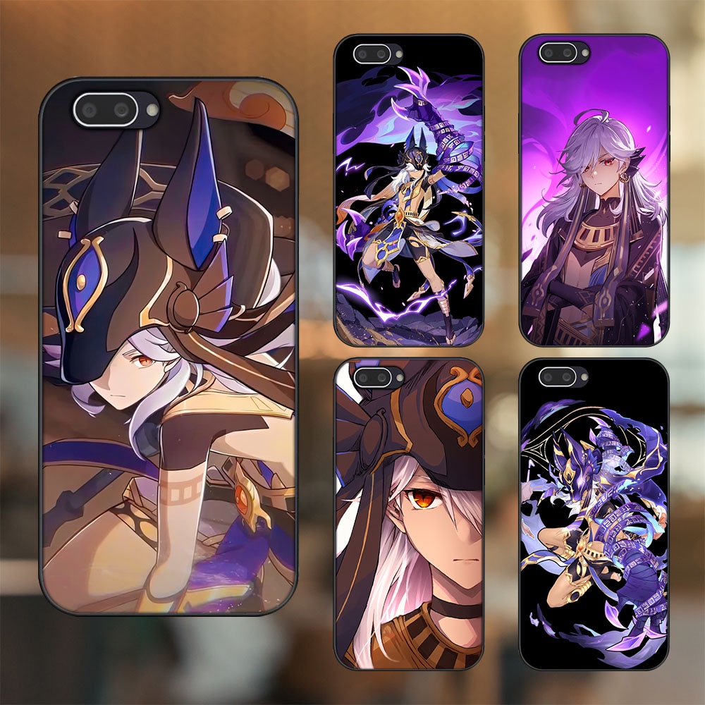 Ốp lưng Oppo A3S viền đen in hình Cyno Genshin Impact