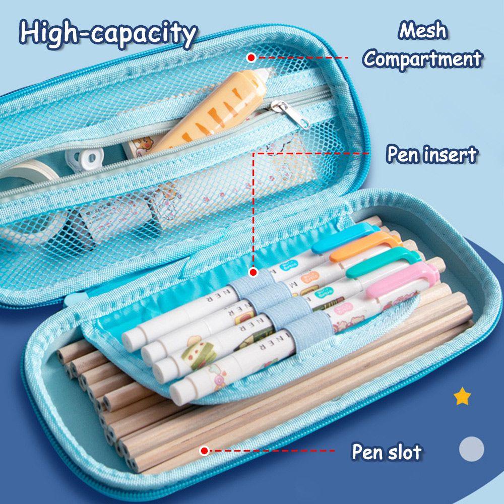 PISTA Hộp Đựng Bút EVA Họa Tiết 3D Dễ Thương Kích Thước Lớn Tiện Dụng