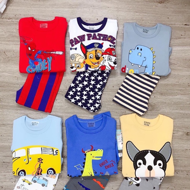 combo bộ áo bé trai