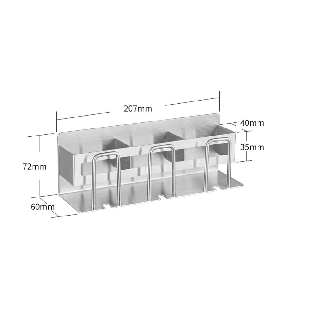 Giá INOX dán 3M để bàn chải và cốc HÀNG ĐẸP