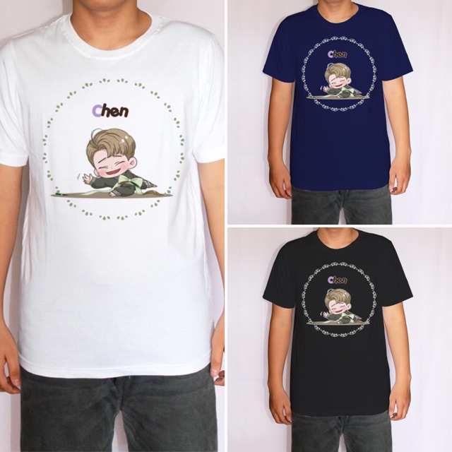 Áo Thun Dáng Ngắn In Hình Exo Chen Chibi Dễ Thương