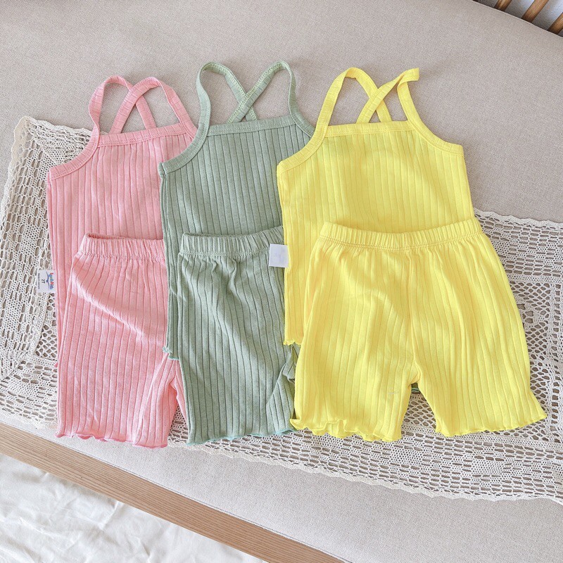 SET 3 BỘ HAI DÂY ĐAN LƯNG 100% COTTON XUẤT NHẬT BÉ GÁI