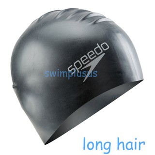 Mũ bơi silicone Plain Flat Spee do ( Long hair )
