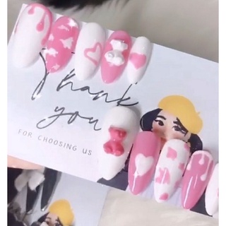 Nail box thiết kế gắn gấu (Móng giả thiết kế)