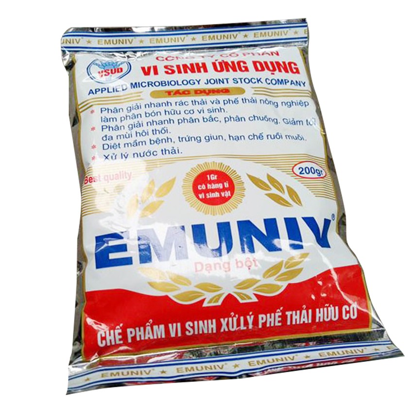 Chế Phẩm Vi Sinh Xử Lý Chất Thải Hữu Cơ EMUNIV
