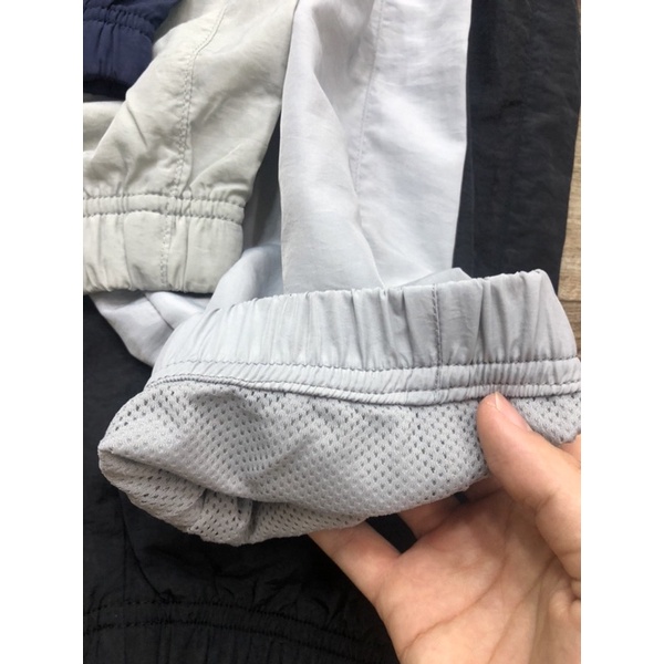 Quần jogger thể thao xuất Hàn dư xịn chất dù lót lưới nam