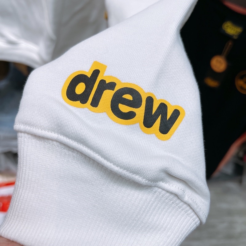 ⚡️[CHỈ 1 NGÀY] - Áo Hoodie Justin Bieber Drew House Mascot Pullover WHITE cao cấp full tag túi, Áo hoodie DREW