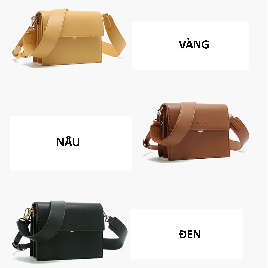 Túi Xách Nữ Túi Đeo Chéo Thời Trang Công Sở Chính Hãng MICOCAH Dáng Vuông Phong Cách Châu Âu Siêu Đẹp MC07-Mozuno