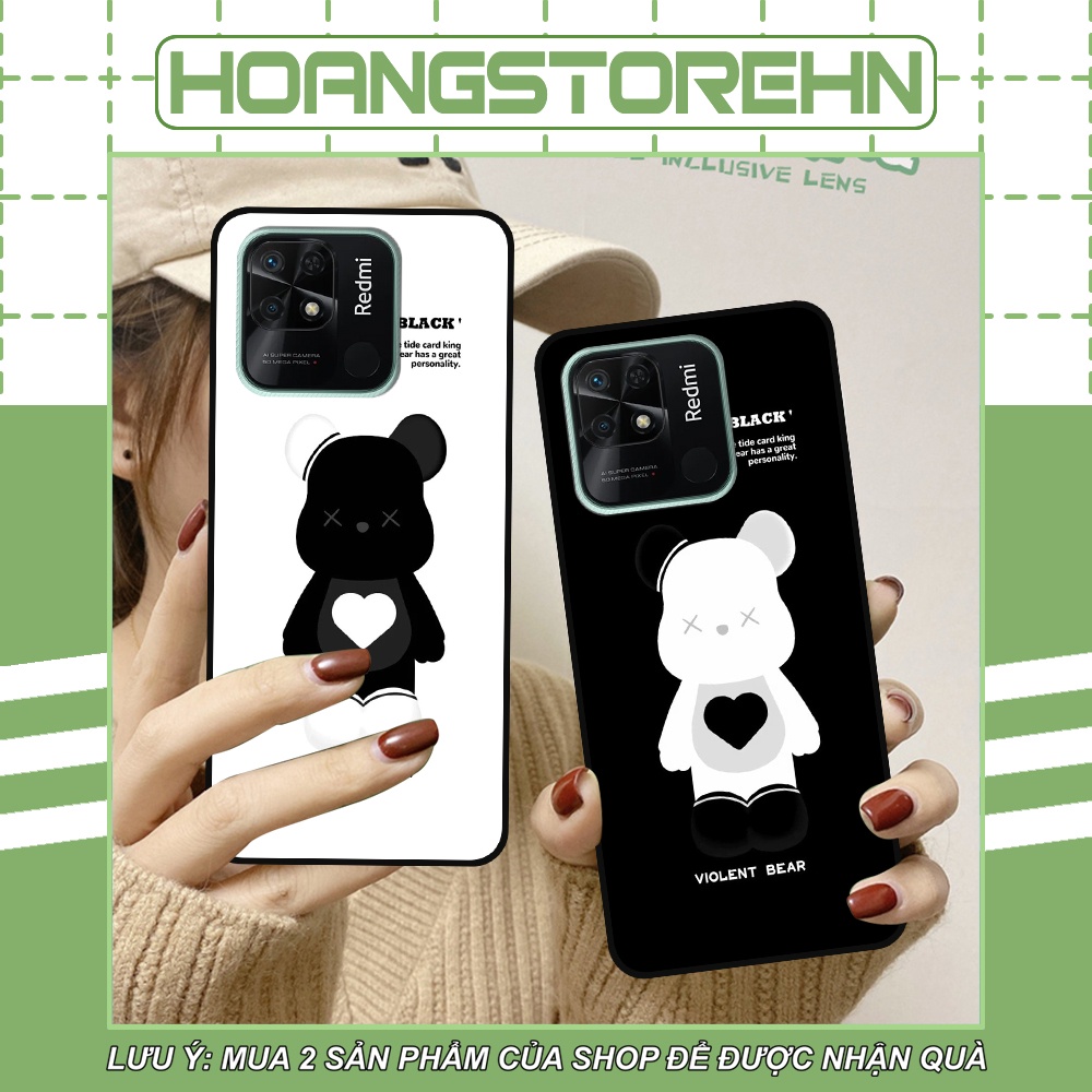 Ốp Xiaomi Poco C40 in hình họa tiết Mountain, Be@rbrick dễ thương (T13 - T18)