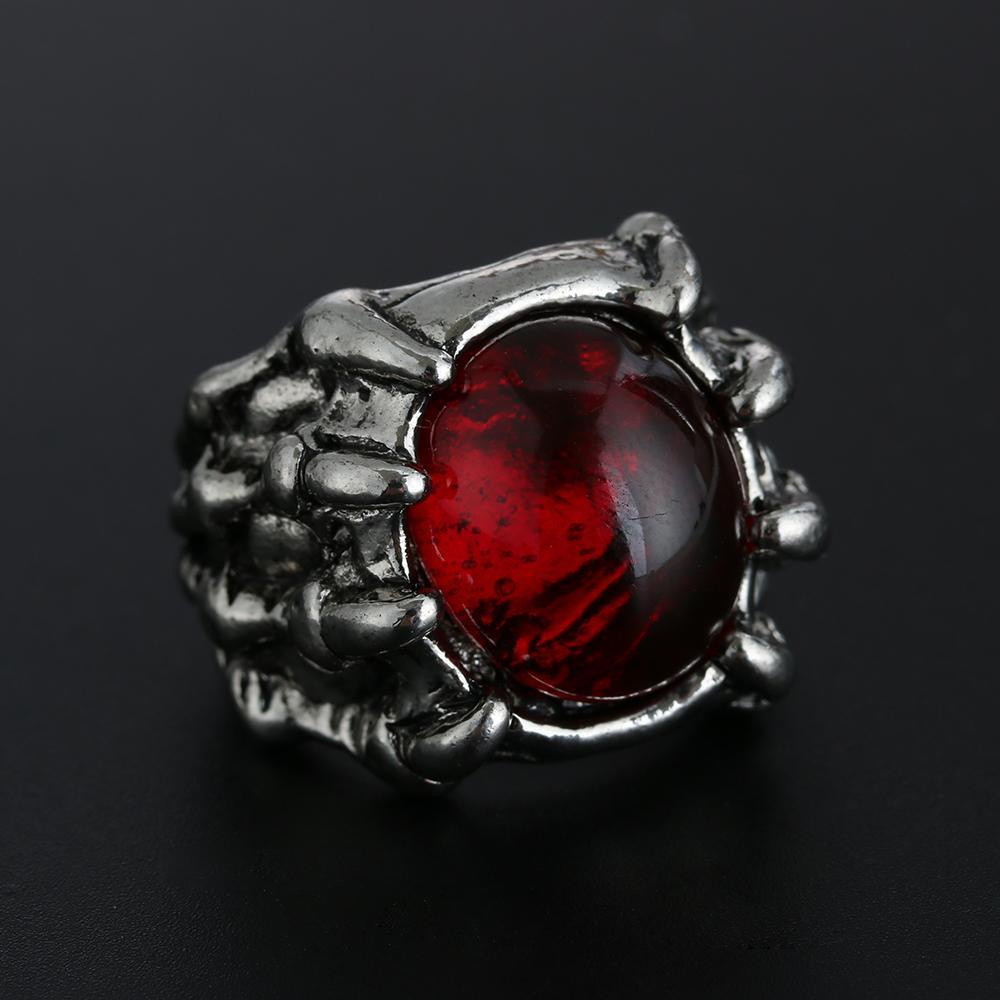 Nhẫn Thép Titan Hình Móng Vuốt Rồng Phong Cách Hip Hop Gothic Cổ Điển Cho Nam