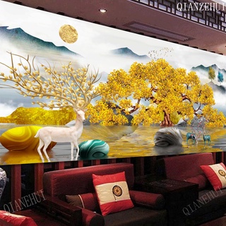 Bộ Tranh Đính Đá Tự Làm Toàn Diện Họa Tiết Cây May Mắn