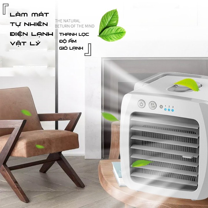 Điều hòa mini, Quạt điều hòa hơi nước để bàn, Máy lạnh mini , Giữ Ẩm Làm Sạch Làm Mát Không Khí, SIÊU HOT Hè 2021