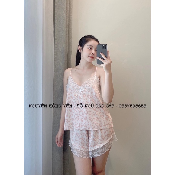 Bộ Ngủ Sexy Bộ Lụa 2 Dây Gợi Cảm Cao Cấp Mát Mềm Mịn ELSA PIJAMA | BigBuy360 - bigbuy360.vn