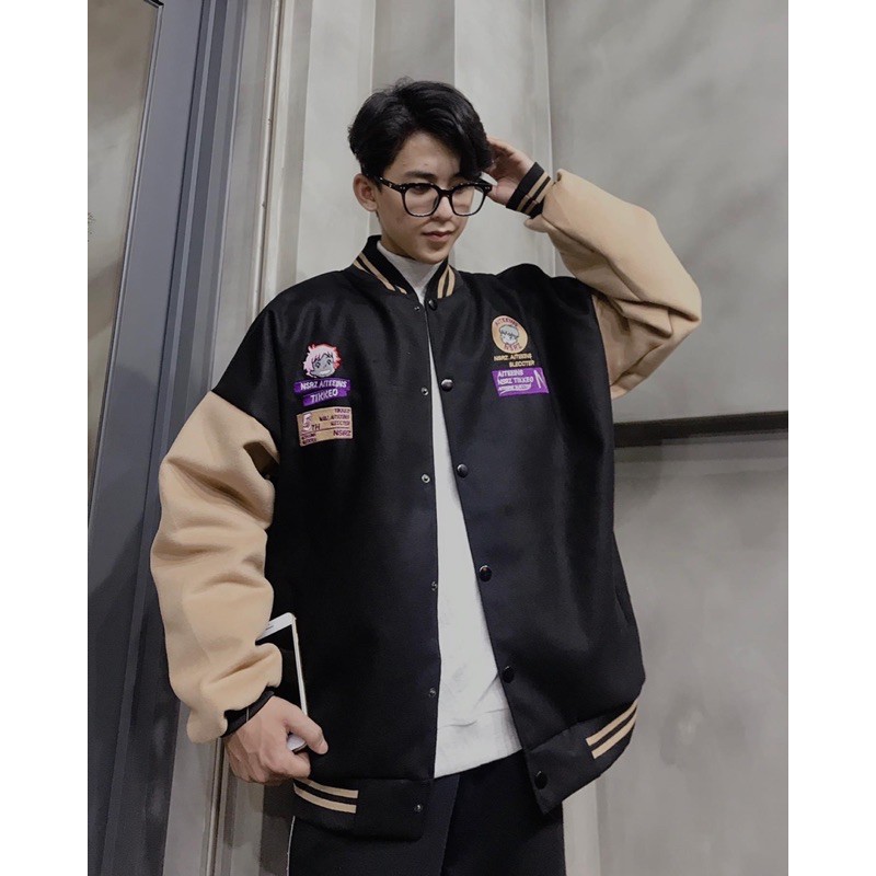 Áo khoác bomber unisex Homies thêu chữ TIK | BigBuy360 - bigbuy360.vn