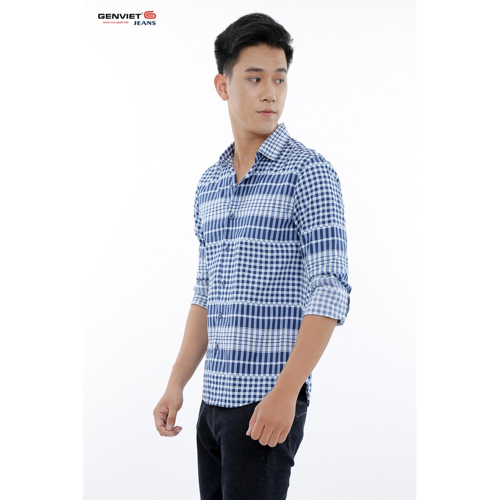 Áo sơ mi dài tay nam T3123L545 GENVIET | BigBuy360 - bigbuy360.vn