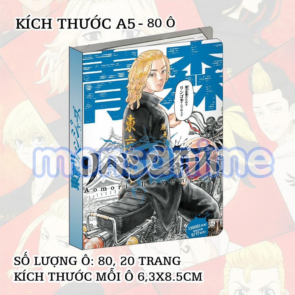 Album A5 đựng card các nhân vật Tokyo Revengers Kịch trường của Takemichi 80 ô sổ binder manga anime sưu tập