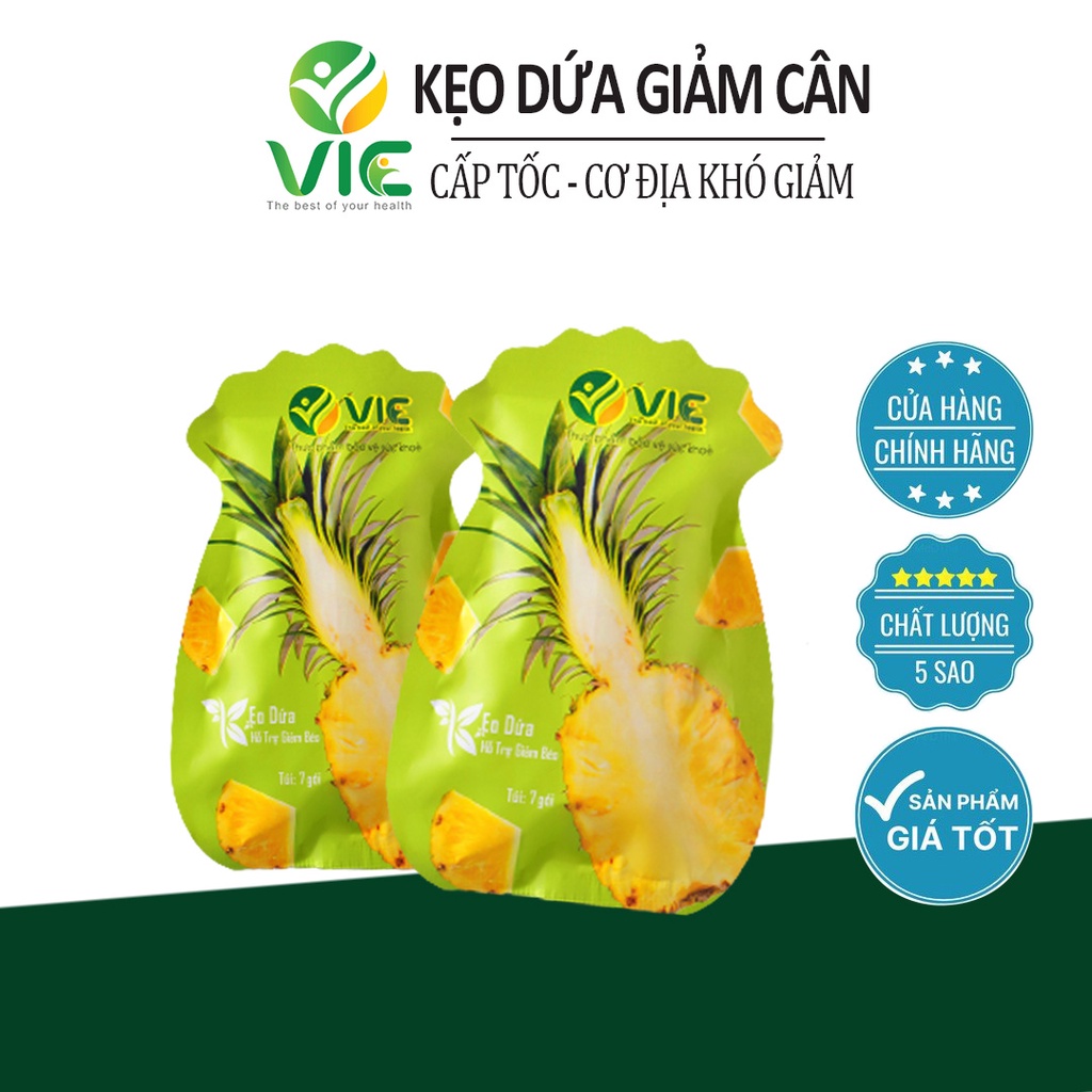 Kẹo dứa giảm cân chính hãng túi 7 viên