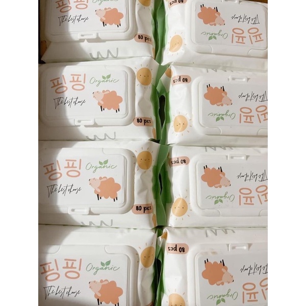 COMBO 10 BỊCH Khăn ướt/Giấy ướt không mùi Bobo (1 bịch 100 tờ rút)