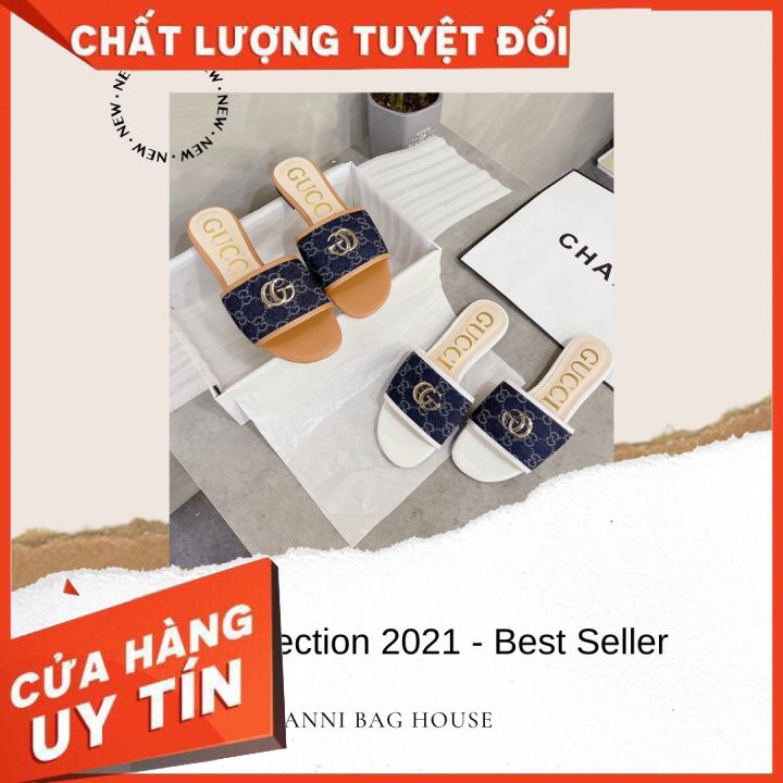Dép quai ngang nữ G.G với thiết kế thời trang , màu sắc họa tiết siêu đẹp. Hình shop tự chụp