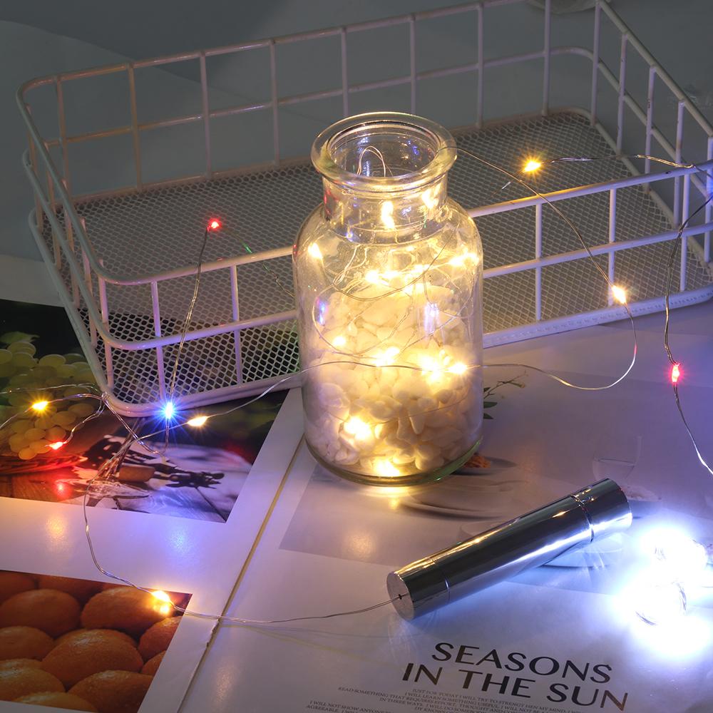 Dây Đèn Trang Trí Hình Nút Bần Bằng Đồng Chống Nước Đa Năng Thời Trang