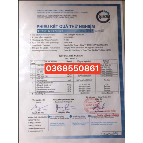 Bộ Kem Hoa Cúc Paujenpai Kem Dưỡng Da Xoá Mụn Nám Tàn Nhang Hiệu Quả