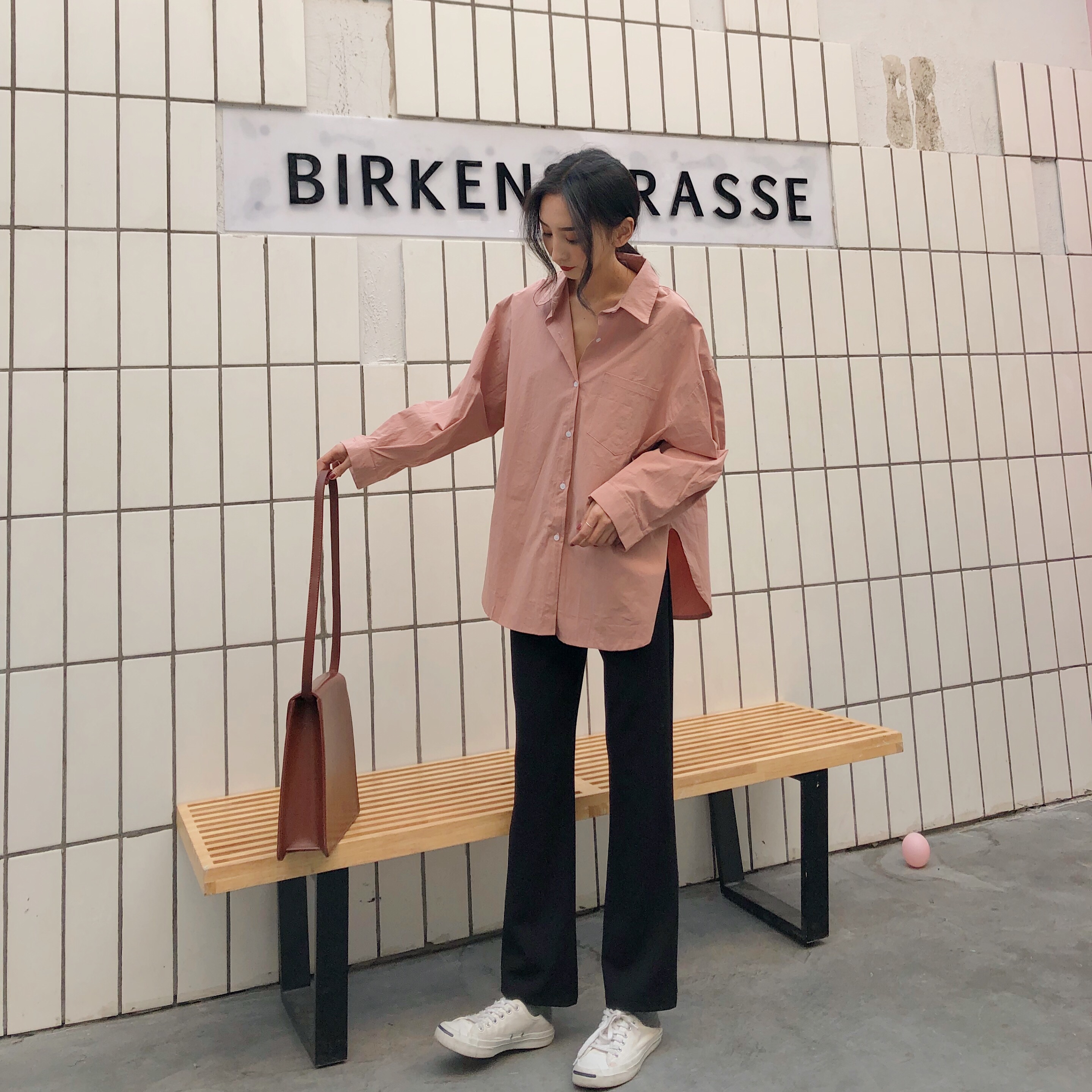 Áo sơ mi dài tay phong cách hongkong thời trang mùa thu | BigBuy360 - bigbuy360.vn