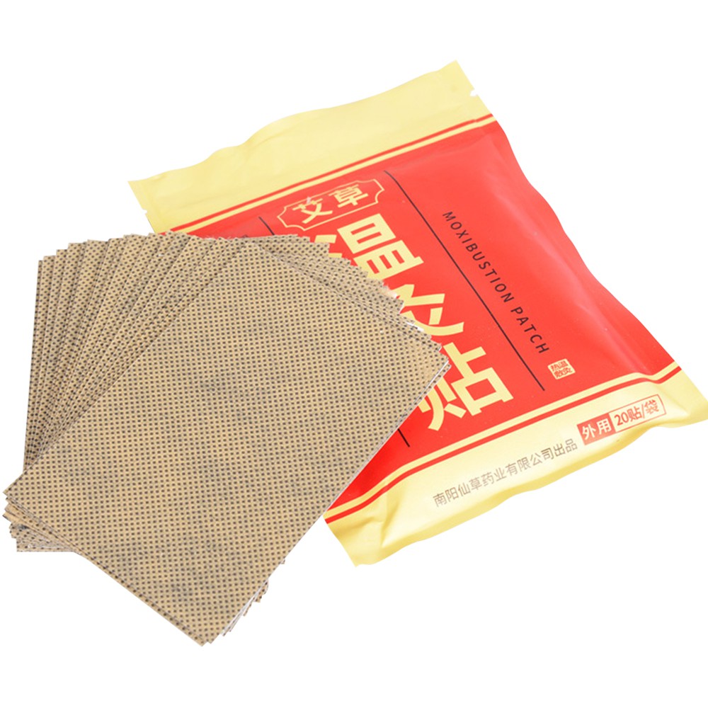 Set 20 miếng dán làm giảm đau lưng vai cổ HailiCare chiết xuất gừng ngải cứu phong cách Trung Hoa tự làm nóng
