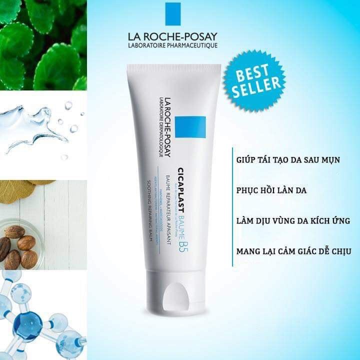 Kem dưỡng phục hồi / kem mụn La Roche-Posay Cicaplast B5/ duo + 40ml