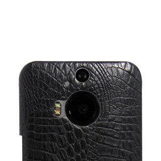 For HTC One M9+ Case Luxury Vintage Crocodile Pattern PU Leather
