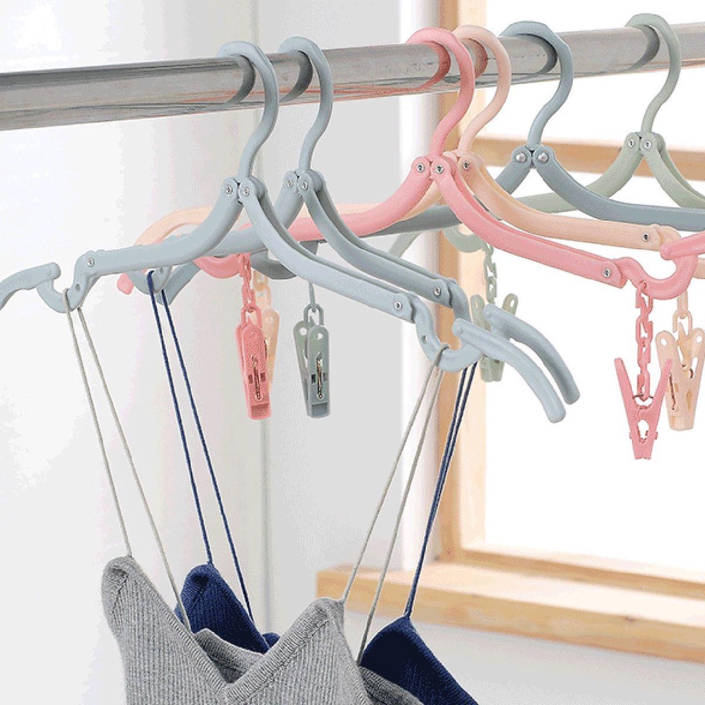 Kẹp Phơi Quần Áo Chống Gió Chống Trượt Có Thể Gấp Gọn Tiện Dụng