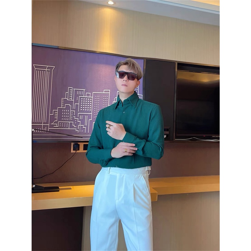 Áo sơ mi nam Trắng kiểu đẹp công sở hàn quốc cao cấp, sơ mi đen nam form rộng , màu xanh bule thời trang hiện đại