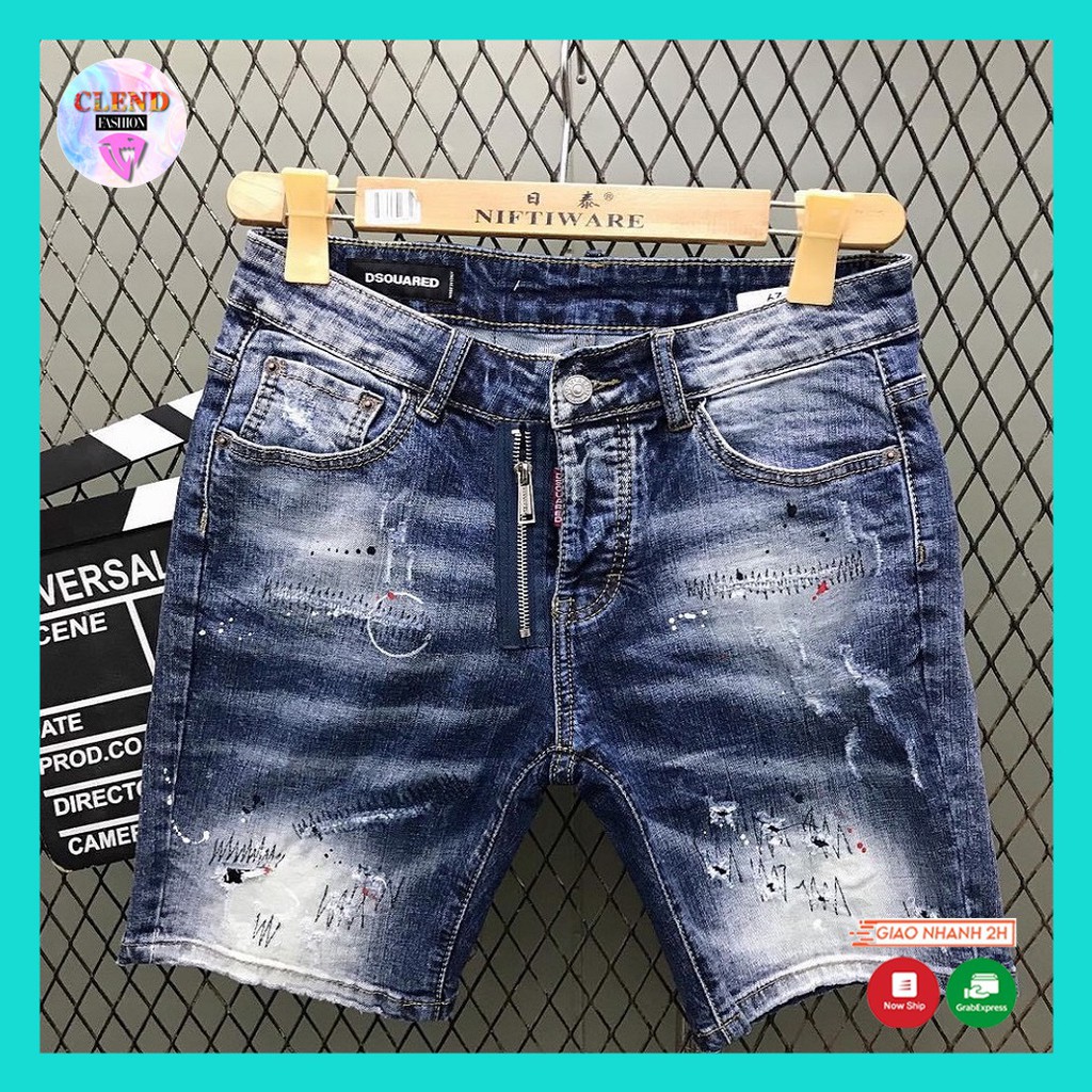 Quần Short , Quần Sọt Jean Nam Clend Fashion Chất Liệu Demin Co giãn Thoáng Mát Thời Trang Cao Cấp QE27