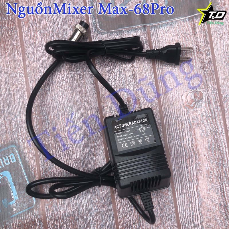 Bàn Mixer MAX 68 Pro Có 99 Hiệu Ứng Hỗ Trợ Bluetooth USB Chạy Cho Các Dòng Mic 5v - 48V Và Tương Đương Mixer M4