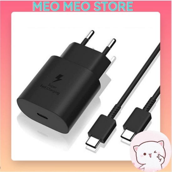 Bộ Sạc Nhanh 25W, Củ Sạc Nhanh và Cáp Sạc Nhanh Cho Note 10,Note 20, A70, A71, A80, A90, S20, S20+ S20 Ultra