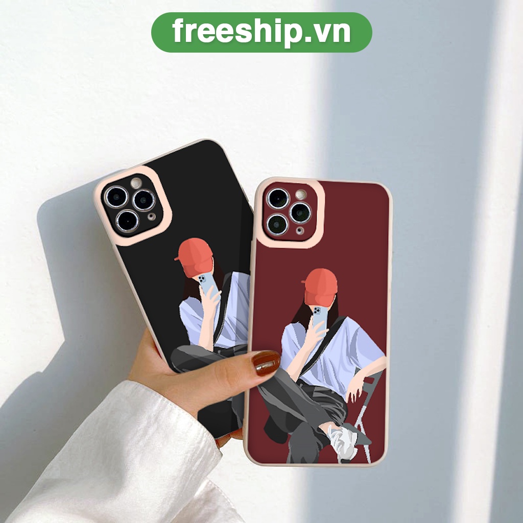 Ốp điện thoại hoạt hình cặp đôi dễ thương đẹp nam nữ cho SE 2020 X XR XS 8 7 ip 6S 6 Plus  iPhone 13 12 11 Pro Max