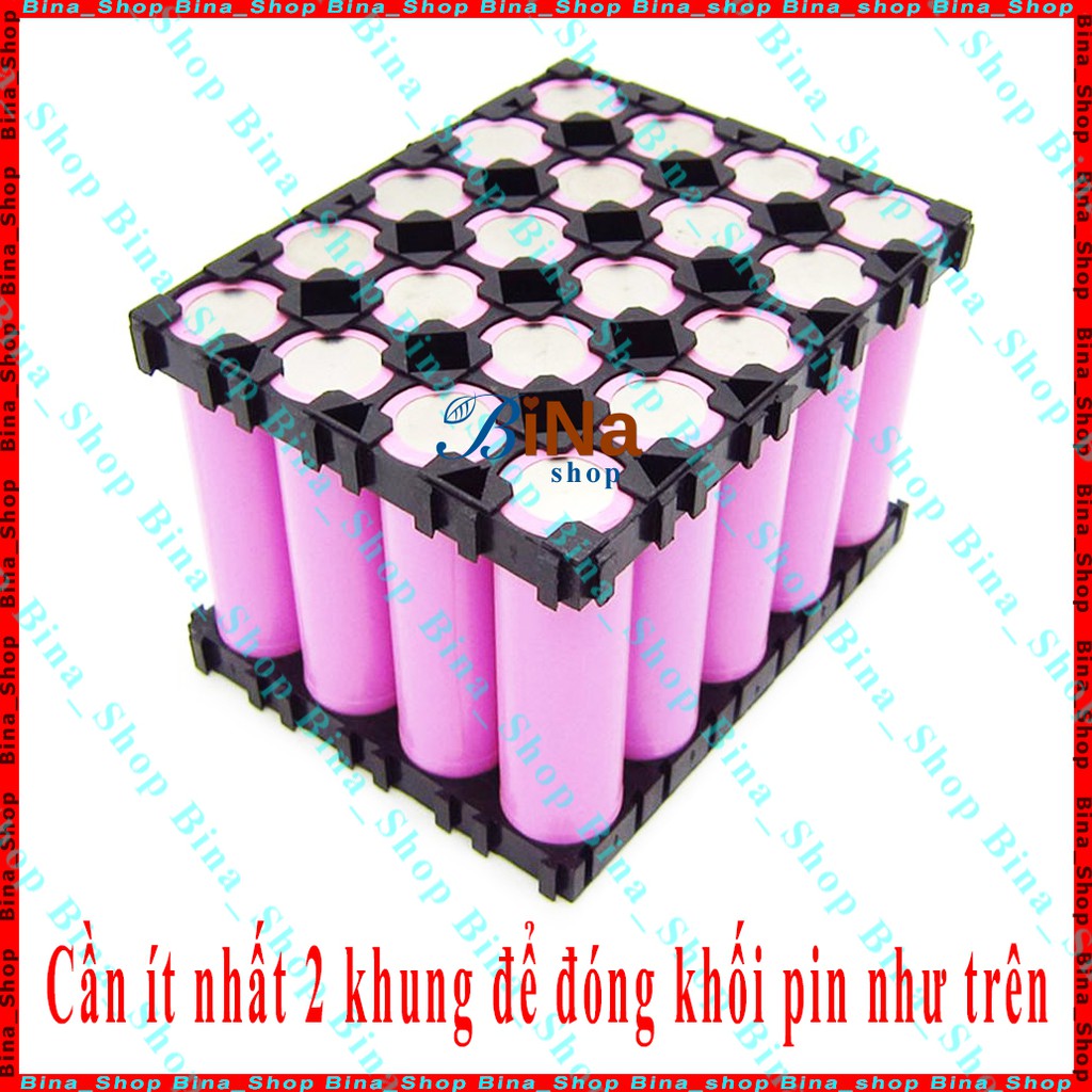 [1 cái] Khung gắn pin 4x5 Li-ion 18650 Khay đỡ 4x5 Ghép bộ pin 4S5P 5S4P