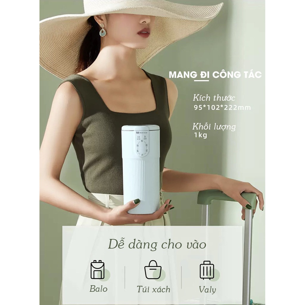 Máy Làm Sữa Hạt Mini Mokkom 600ml hàng chính hãng bảo hành 12 tháng - Befoyo