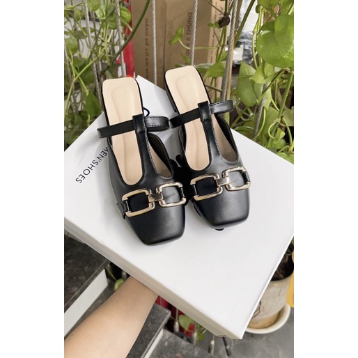 Sục nữ da lì dây ngang quai xích