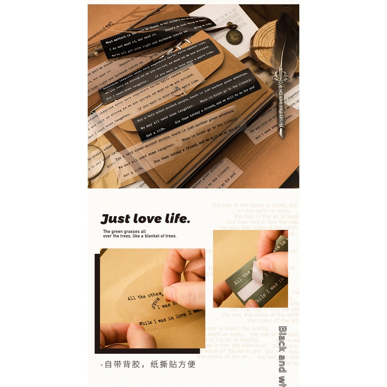 Sticker chữ trang trí sổ tay, sticker câu quotes, hình dán trang trí sổ cute